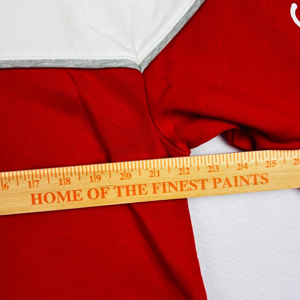Champion The Ohio State Buckeyes Sweatshirt Red White Colorblock Mens Large NEW - Picture 11 of 11